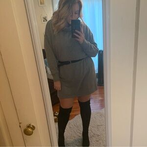 Aerie Grey Sweater Dress